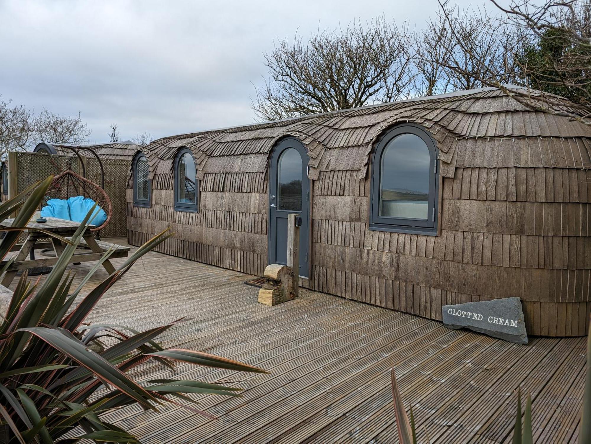 Villa Clotted Cream -Lydcott Glamping, Cornish Sea Views Looe Exterior foto